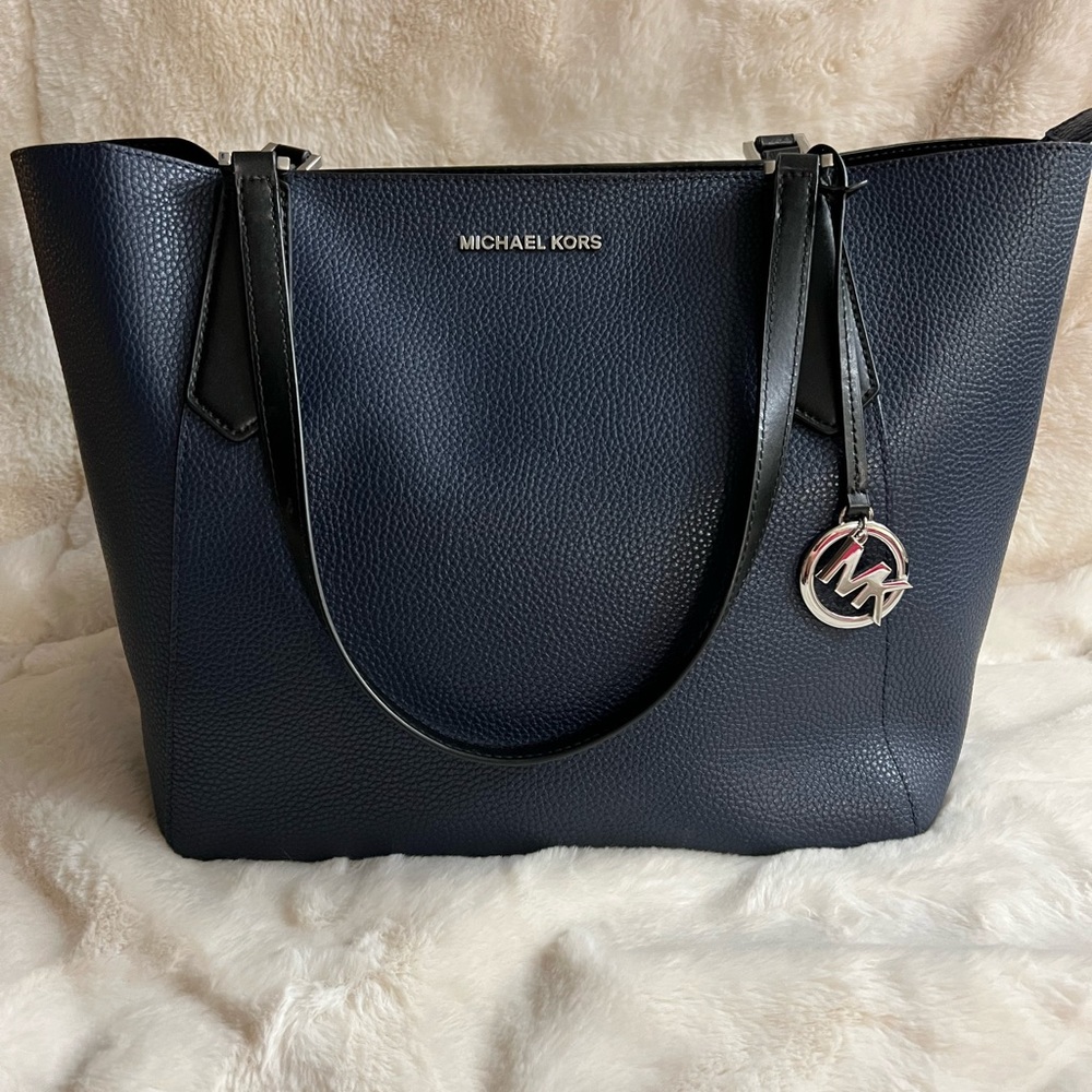 Michael Kors Kimberly Small Bonded Leather Tote